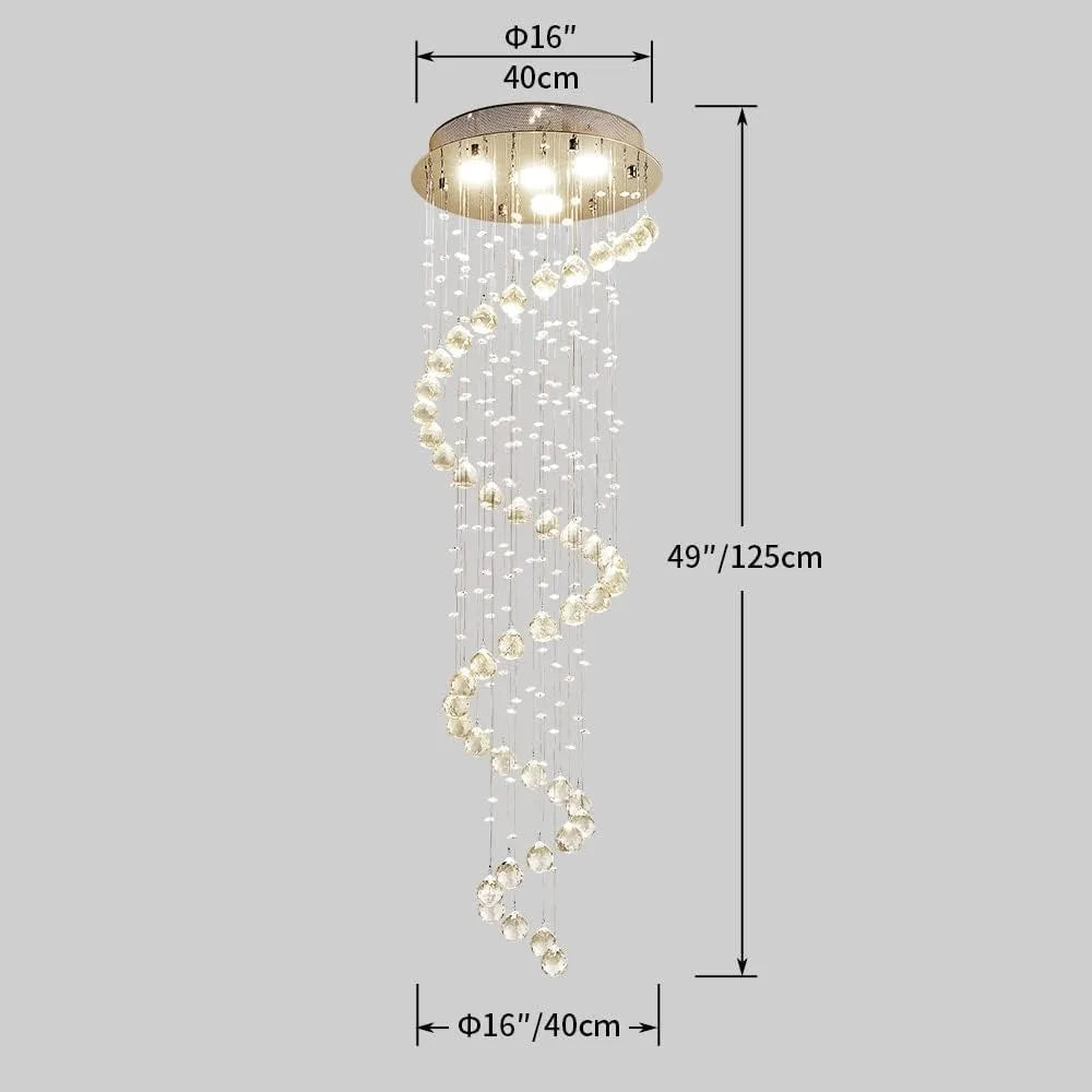 Crystal Chandelier Modern Pendant Chandelier Lighting Stained Glass Garden Decorations Decors Yard Supplies Home