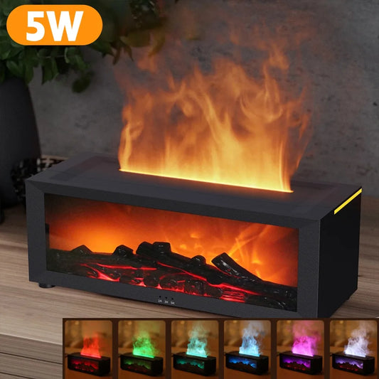 Humidifier Essential Oil Diffuser Flame Aromatherapy Humidifiers Fragrance Diffuser For Home Bedroom USB Air Humidifier