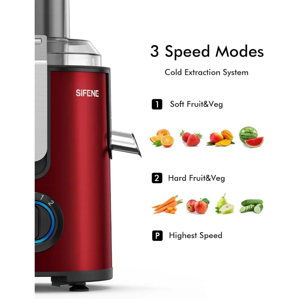 Juicer Machine, 800W Centrifugal Juicer with 3.2" Big Mouth, Juice Extractor Maker