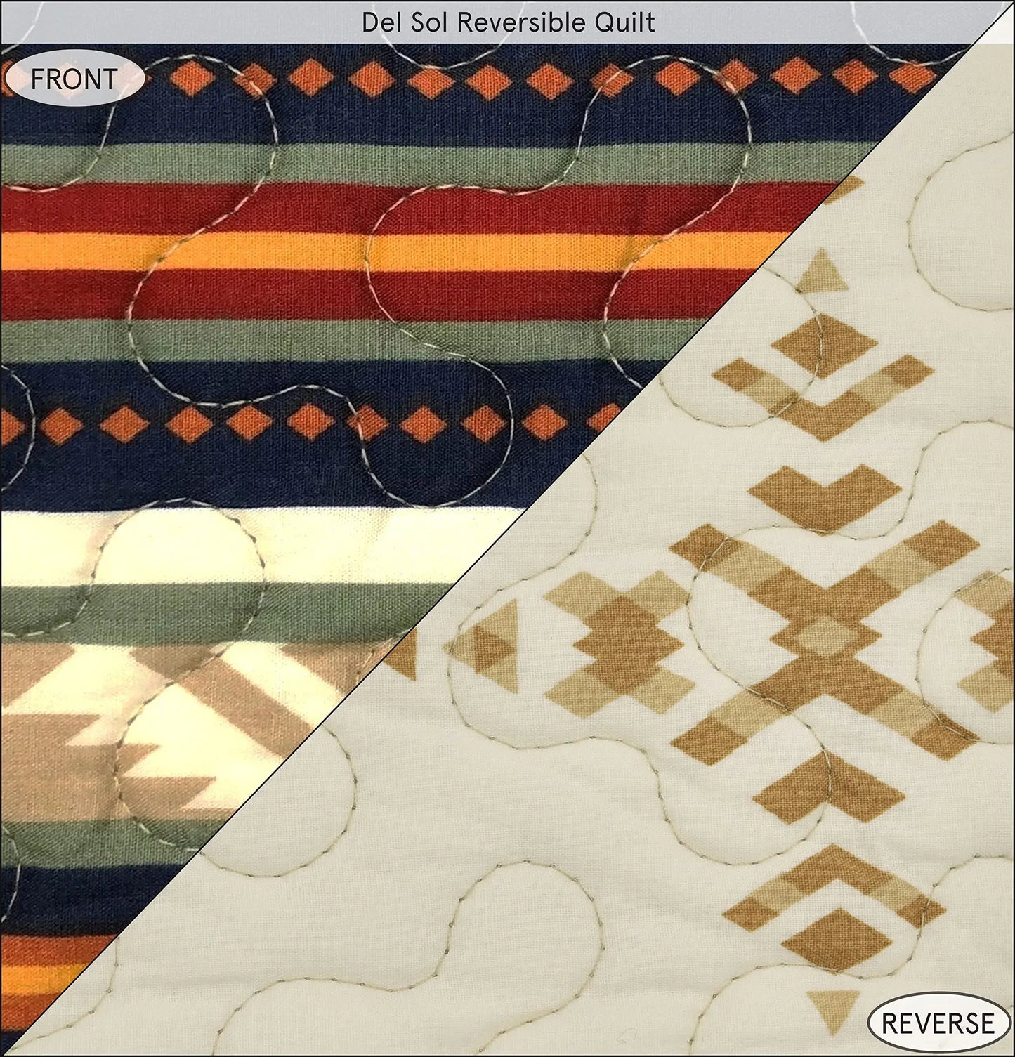 Paseo Road by HiEnd Accents | Del Sol Western Bedding 3 Piece Quilt Set