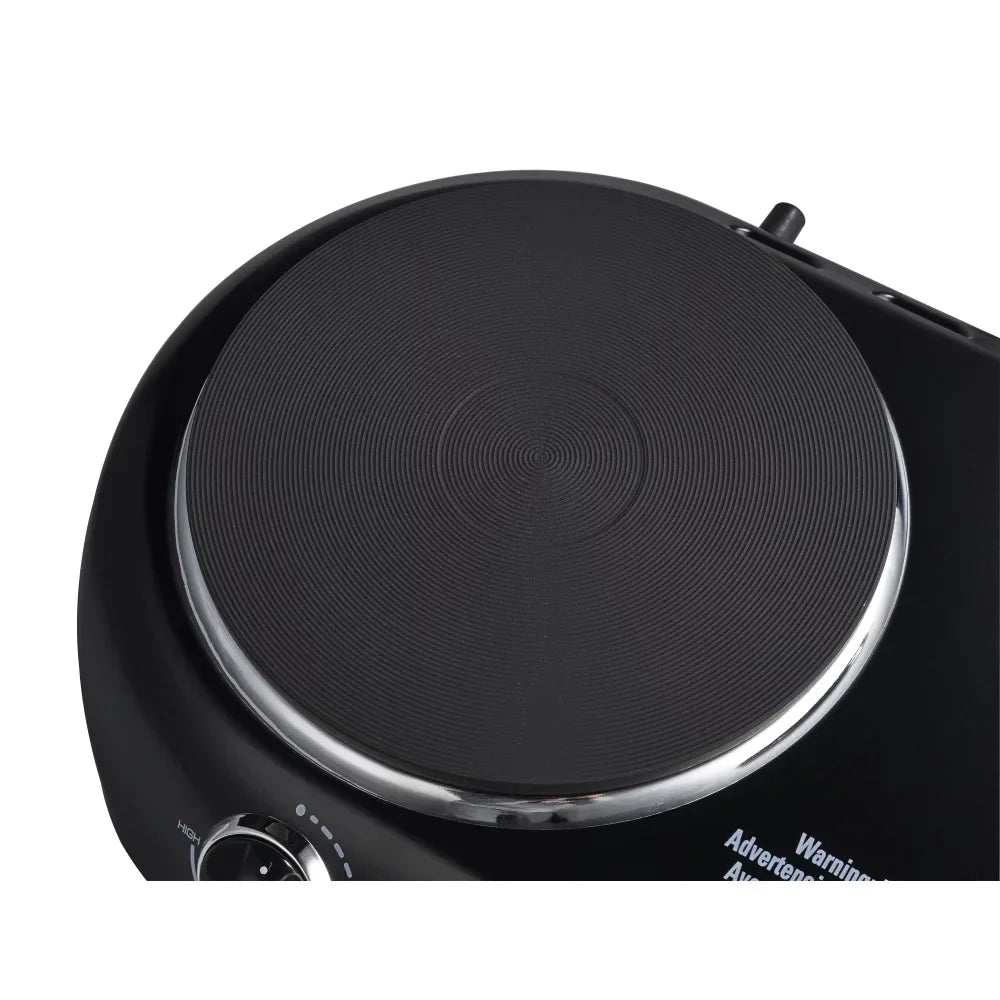 Royalty 1800 W Double Burner Black Electric Cooktop,