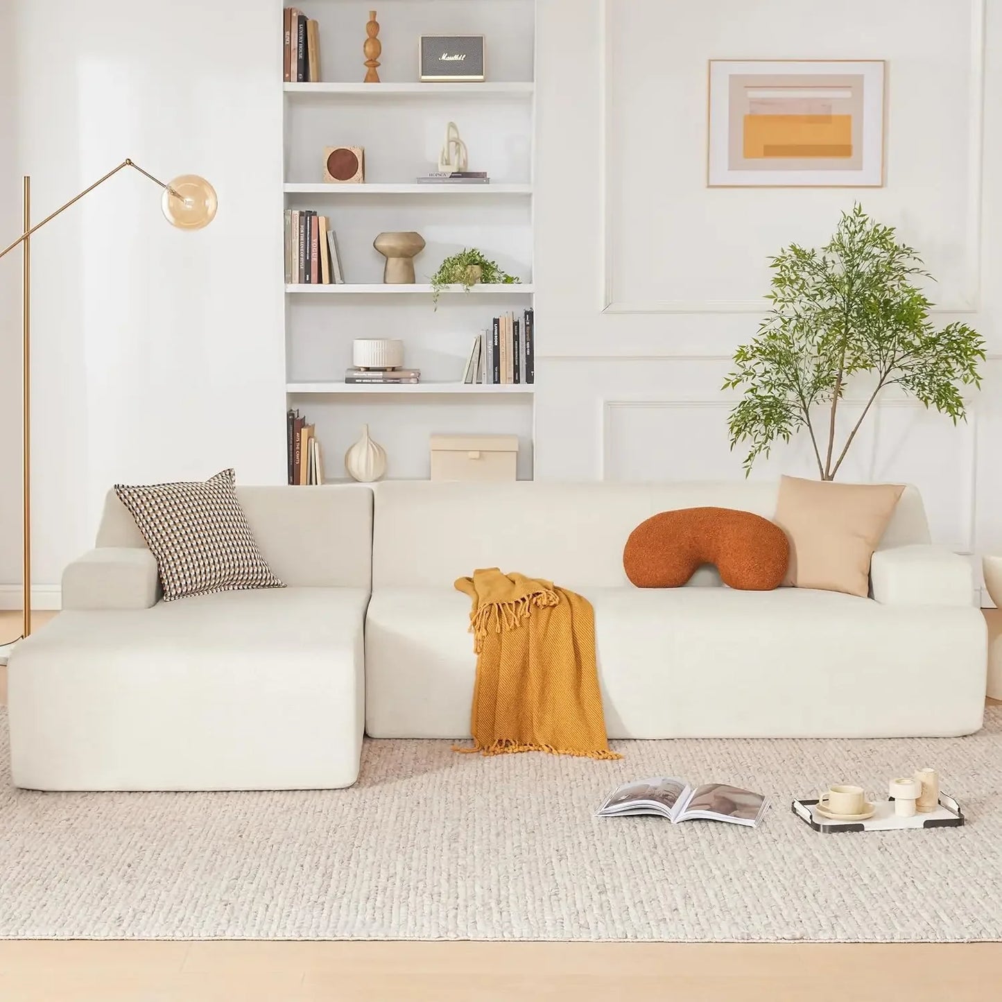 Modular Sectional Sofa, Modern Couch Sponge Sectional Sofa Couch for Living Room-Shape Couches for Living Room