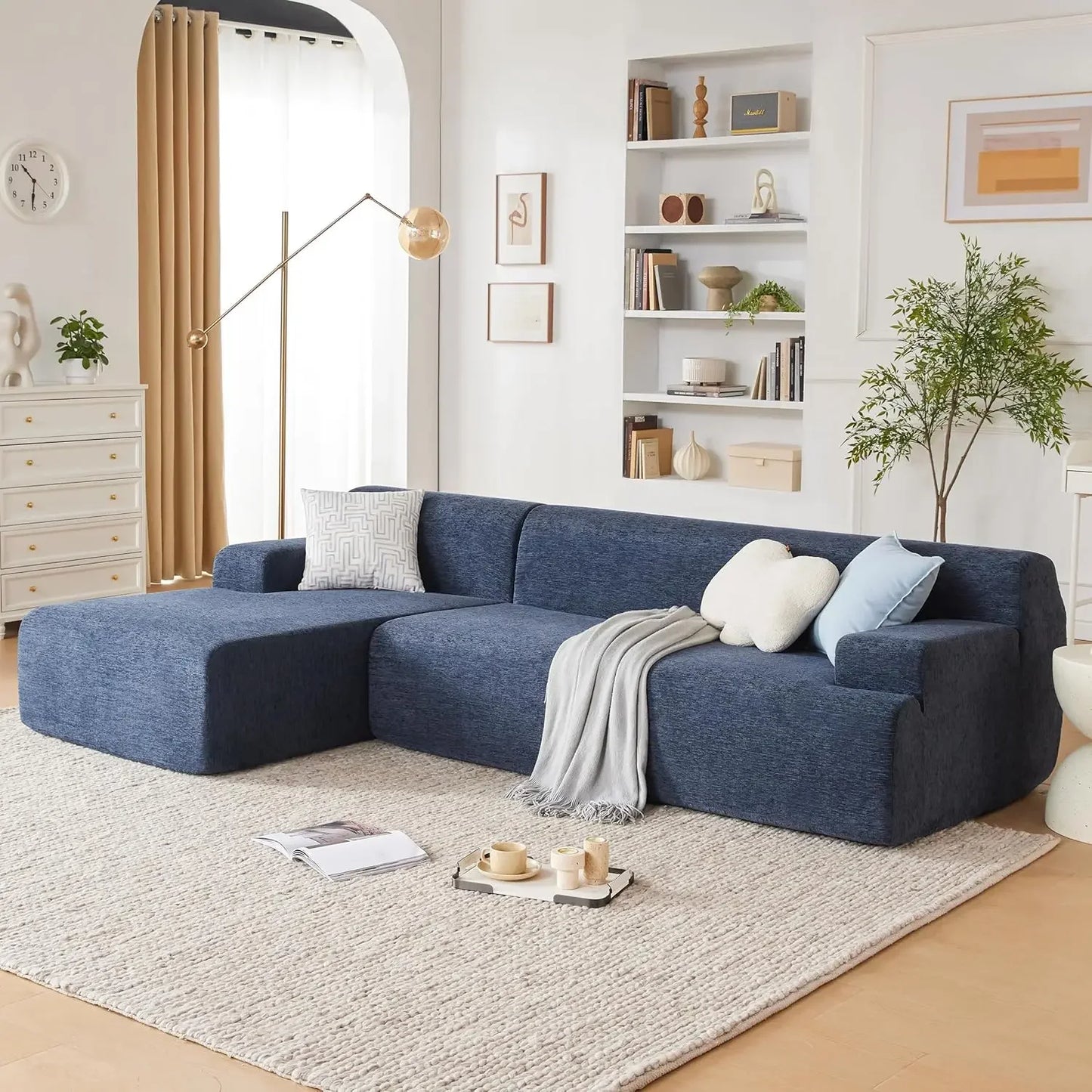 Modular Sectional Sofa, Modern Couch Sponge Sectional Sofa Couch for Living Room-Shape Couches for Living Room