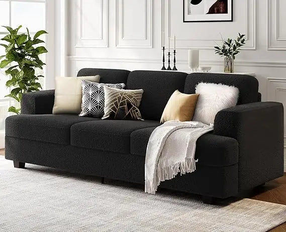 Couch for Living Room, Comfy Cloud Couch with Thick Cushion and Wide Armrest, Home Sofa Living Room