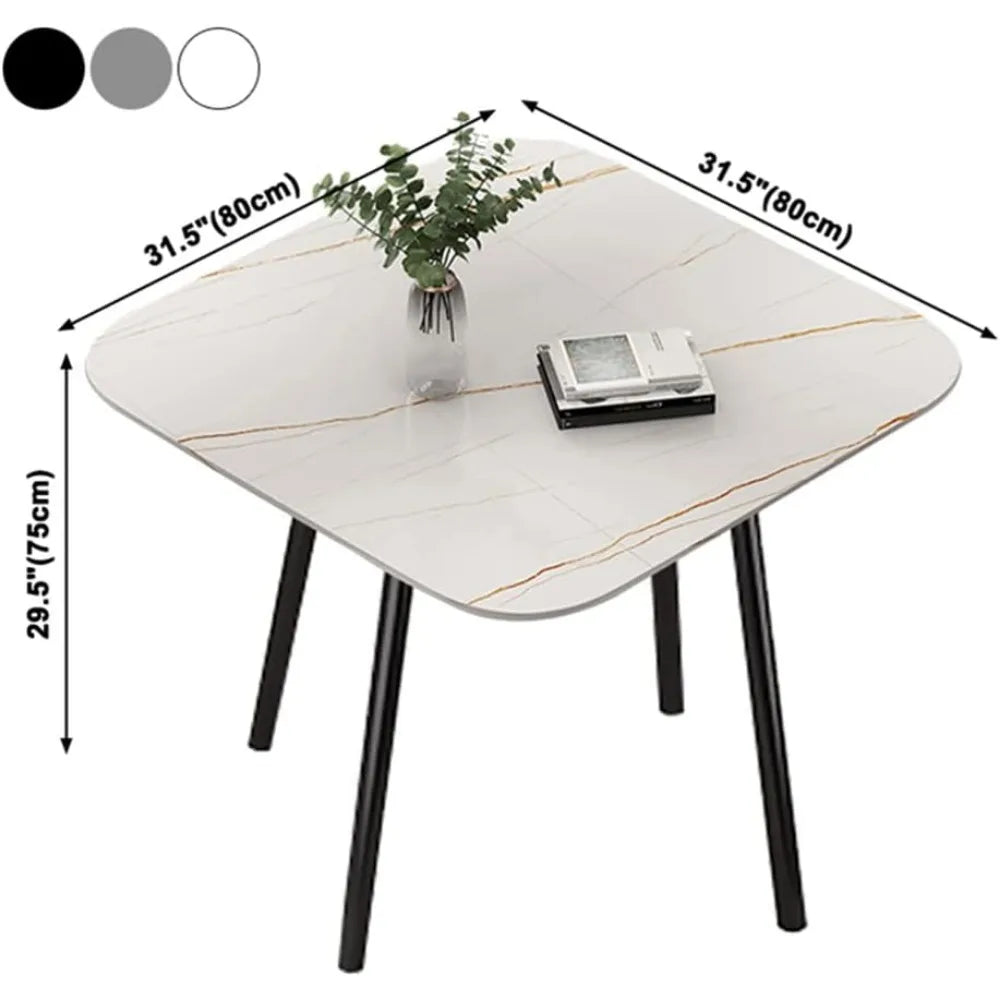 Tables Modern Style Coffee Table 31.5'' Dinette Table Simple Stone Kitchen Tables