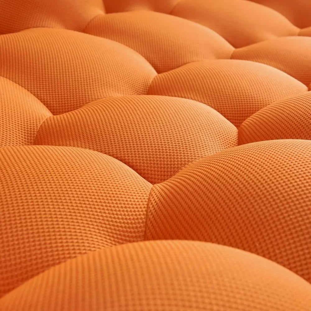 Modern Loveseat Sofa, Upholstered Comfy, Modern 2 Seater Bubble Sofa with 3D Honeycomb Shape