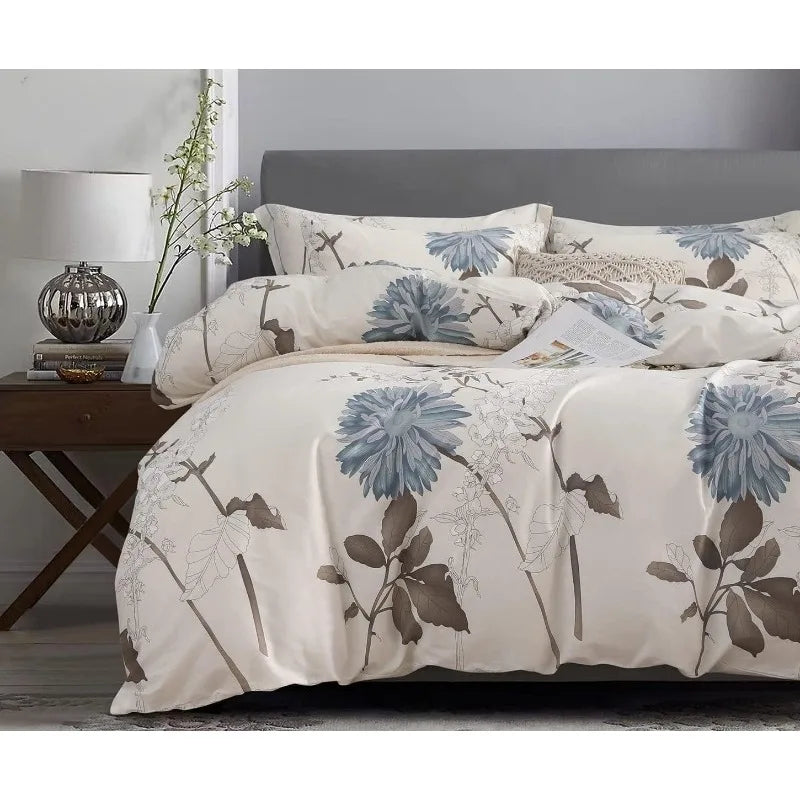 Duvet Cover Set 600 Thread Count Cotton Bedding Set