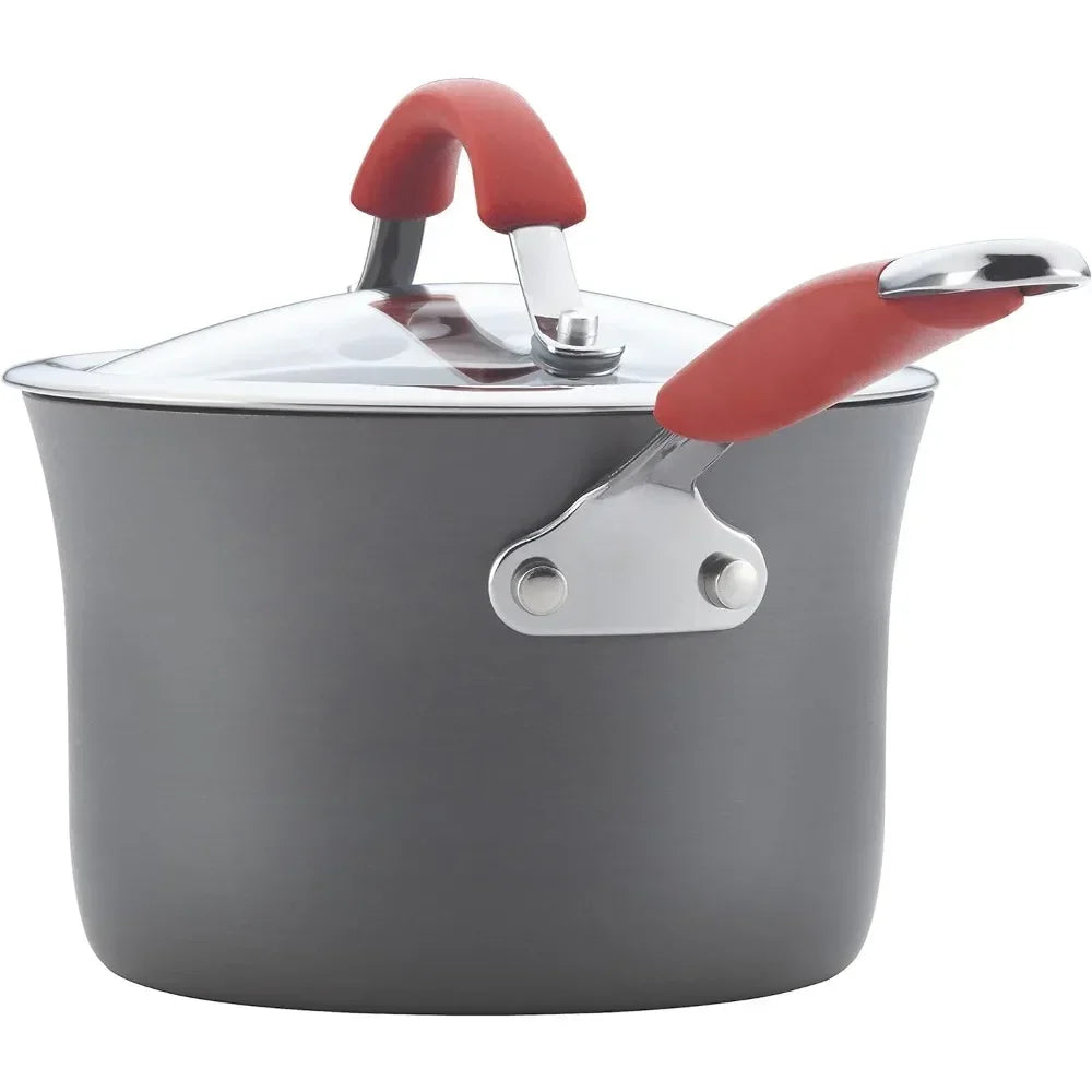 Rachael Ray Cucina Hard Anodized Nonstick Cookware Pots and Pans Se