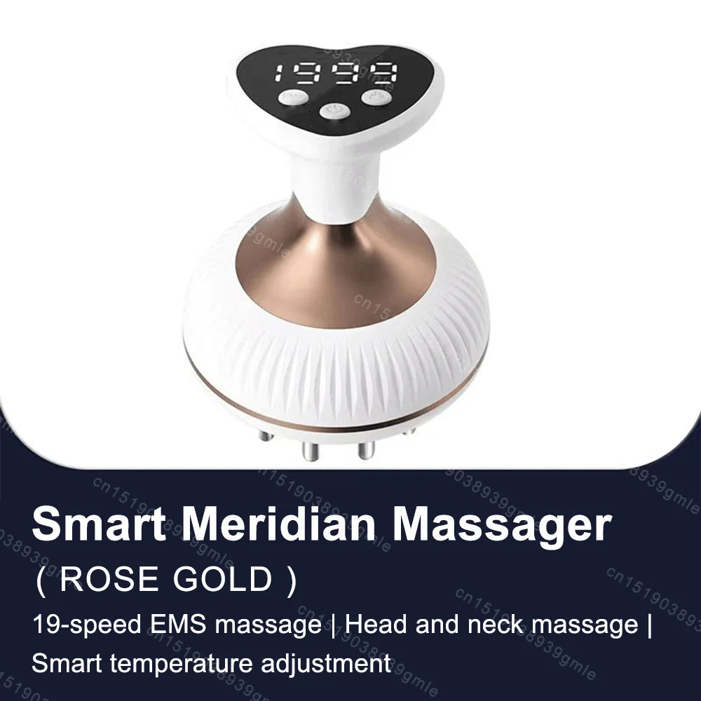 Electric Meridian Brush Gua Sha Body Massager EMS Microcurrent Hot Compress Scraping Lymphatic Drainage Machine Fat Burner