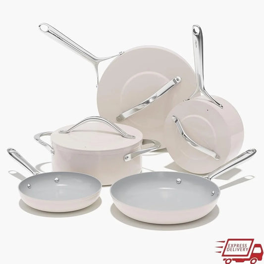 Cookware Set Induction Safe Non-Toxic Oven Dishwasher Safe Effortless