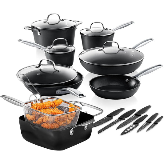Hard Anodized Induction Cookware Sets Kitchen Pots and Pans Set Non Stick