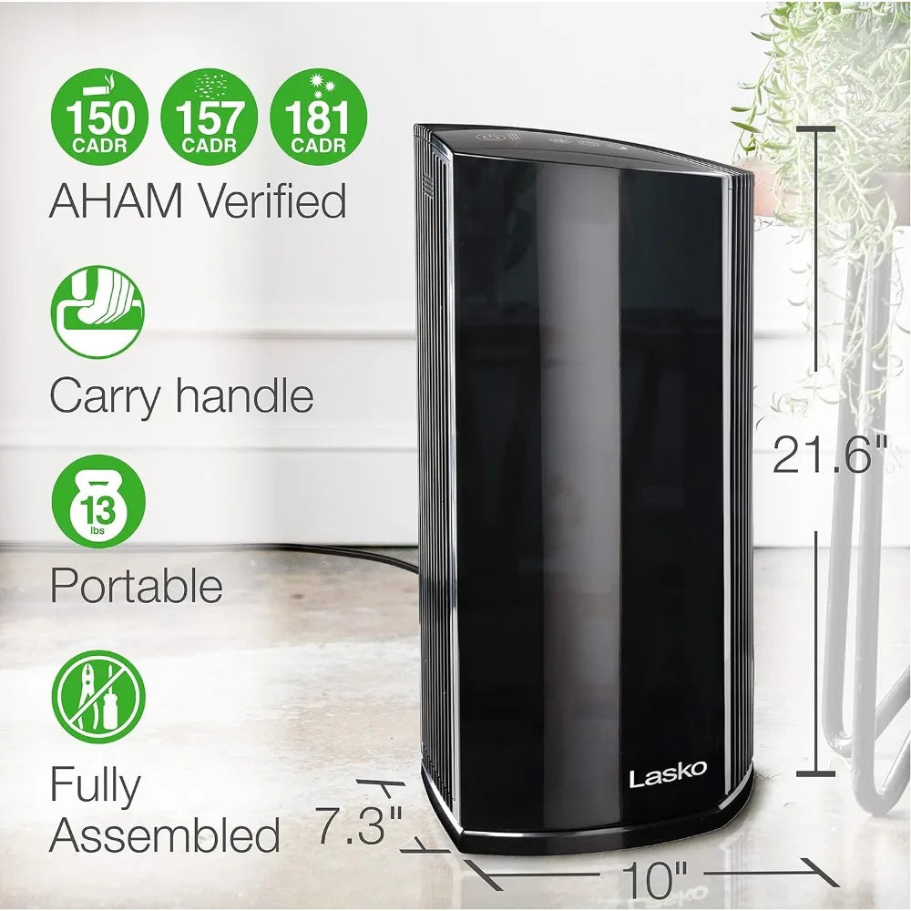 Smart Air Purifier with True HEPA Filter, Works with Alexa –Removes