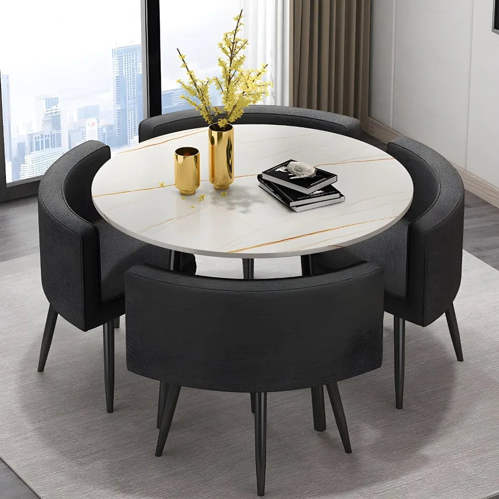 Tables Modern Style Coffee Table 31.5'' Dinette Table Simple Stone Kitchen Tables