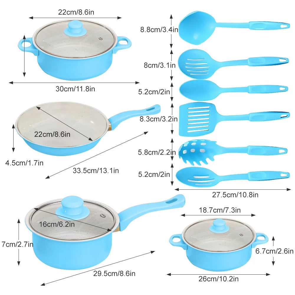 12-Piece Non-Stick Cookware Set