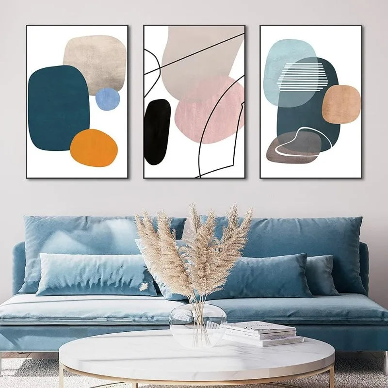 Framed  Paintings, Simple Blocks Wall Art