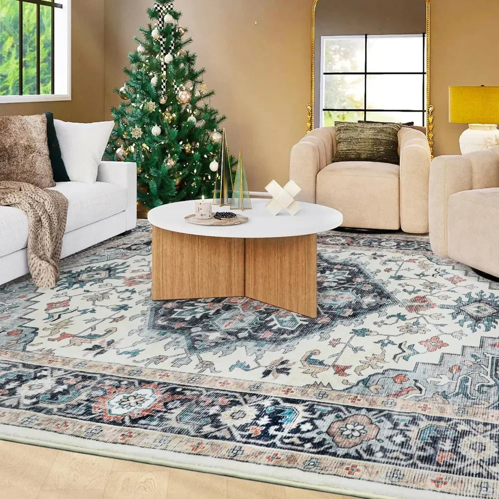 Carpeting, Design Washable Boho Area Rugs for Living Room, Bedroom, Kitchen, Soft Non-Slip