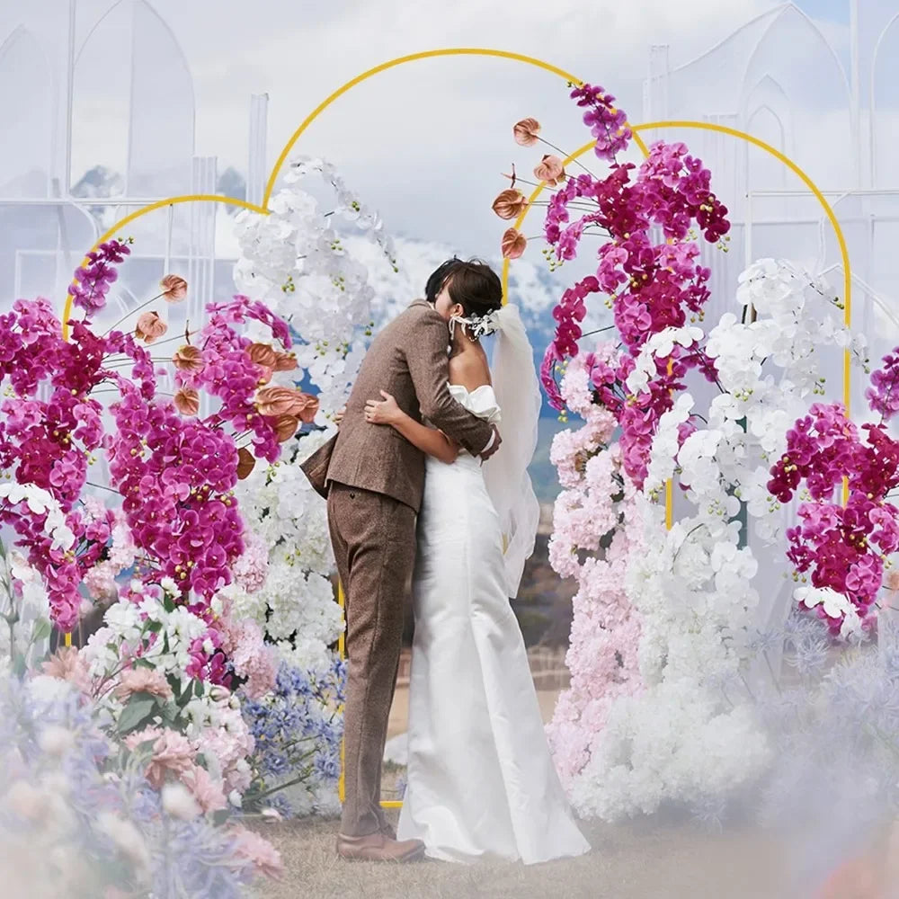 Wedding Arch, Arched Backdrop Frame for Birthday Party Baby Shower