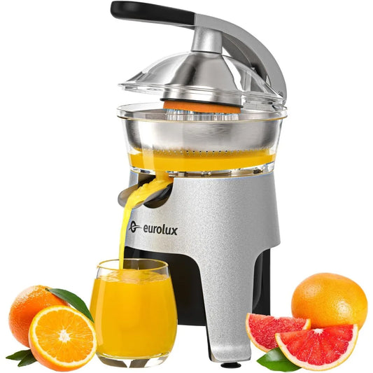 Die Cast Stainless Steel Electric Citrus Juicer Squeezer, for Orange, Lemon, Grapefruit | 300 Watts of Power