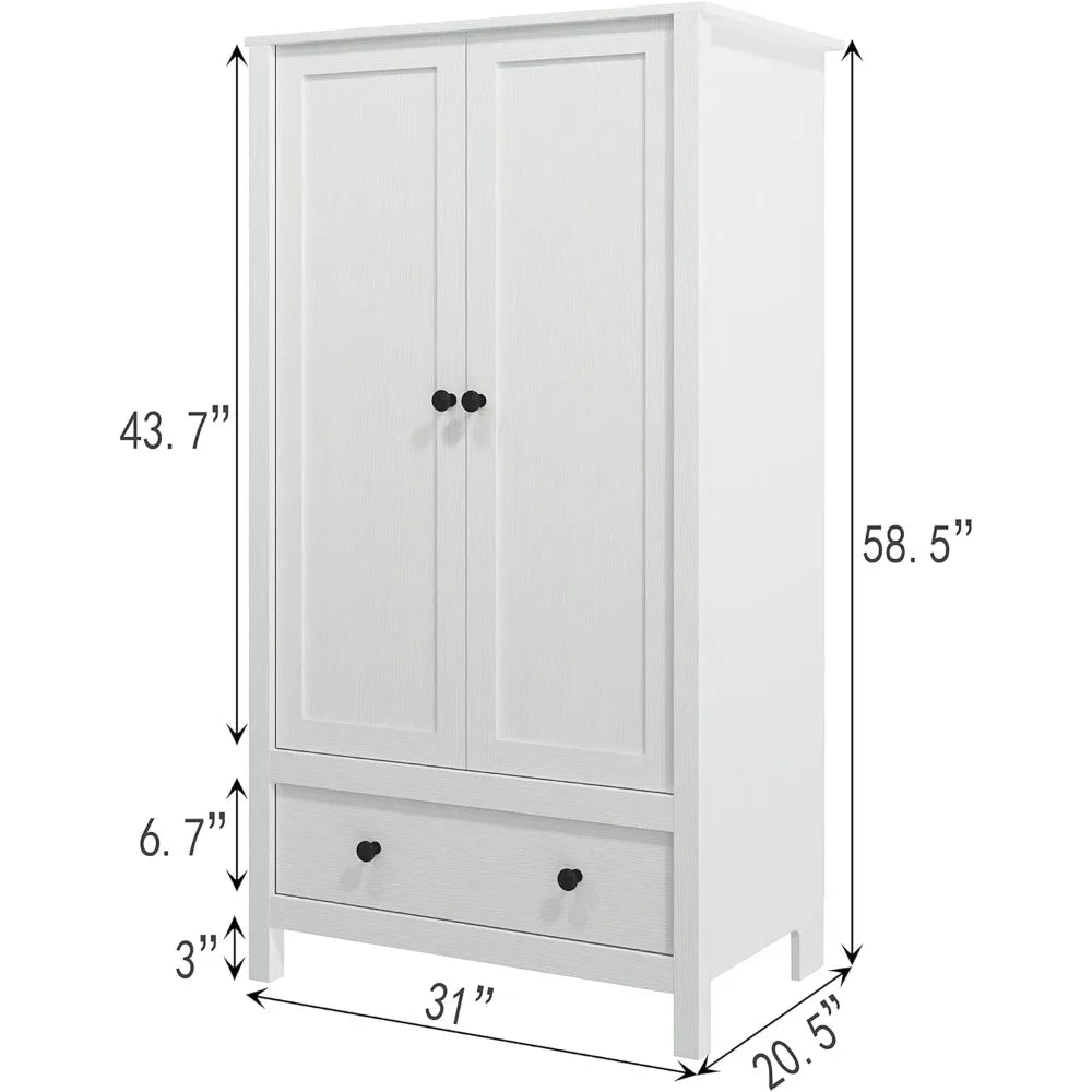 Wardrobe, Armoire with Drawer for Bedroom  dressers for bedroom  bedroom furniture  wardrobes