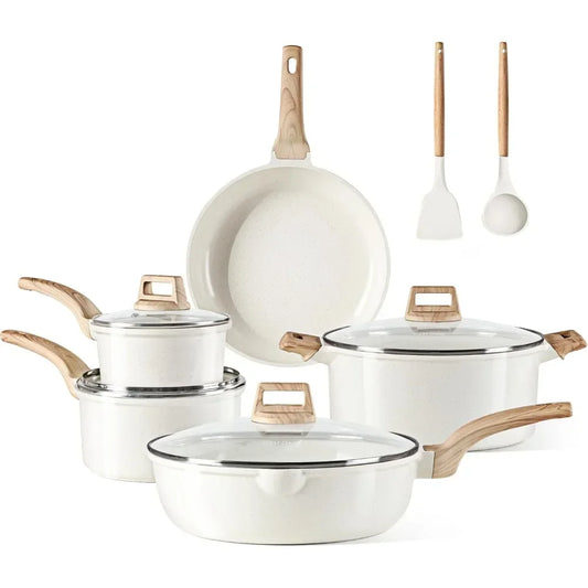 Cookware Non Stick Health Induction Cookware Kitchen Cooking Set with Saucepan Set