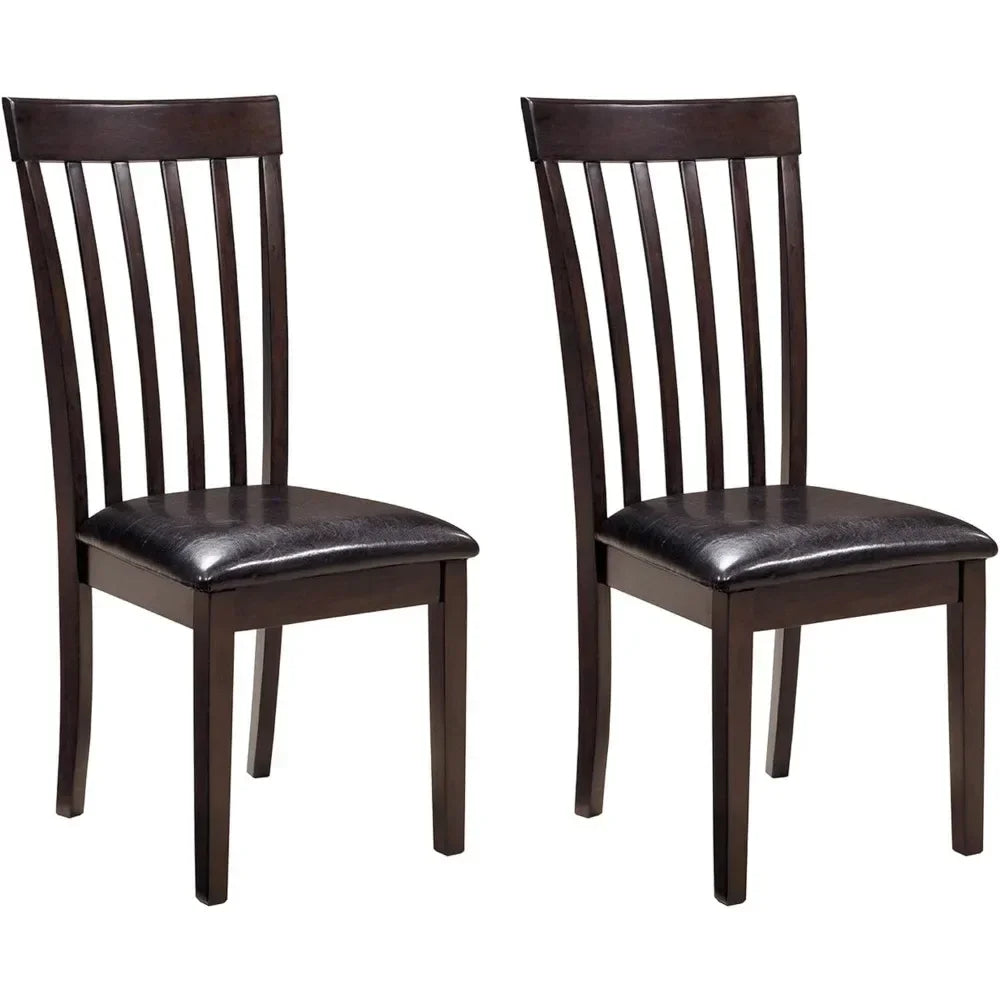 Hammis Rake Back Dining Room Chair, Set of 2, Dark Brown