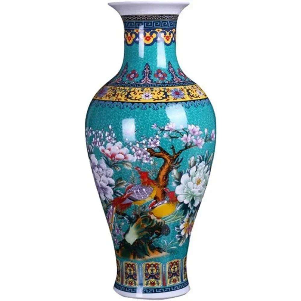 Vase Large Fishtail Ceramic Floor Vase Home Decorations Decor Garden Free Shipping