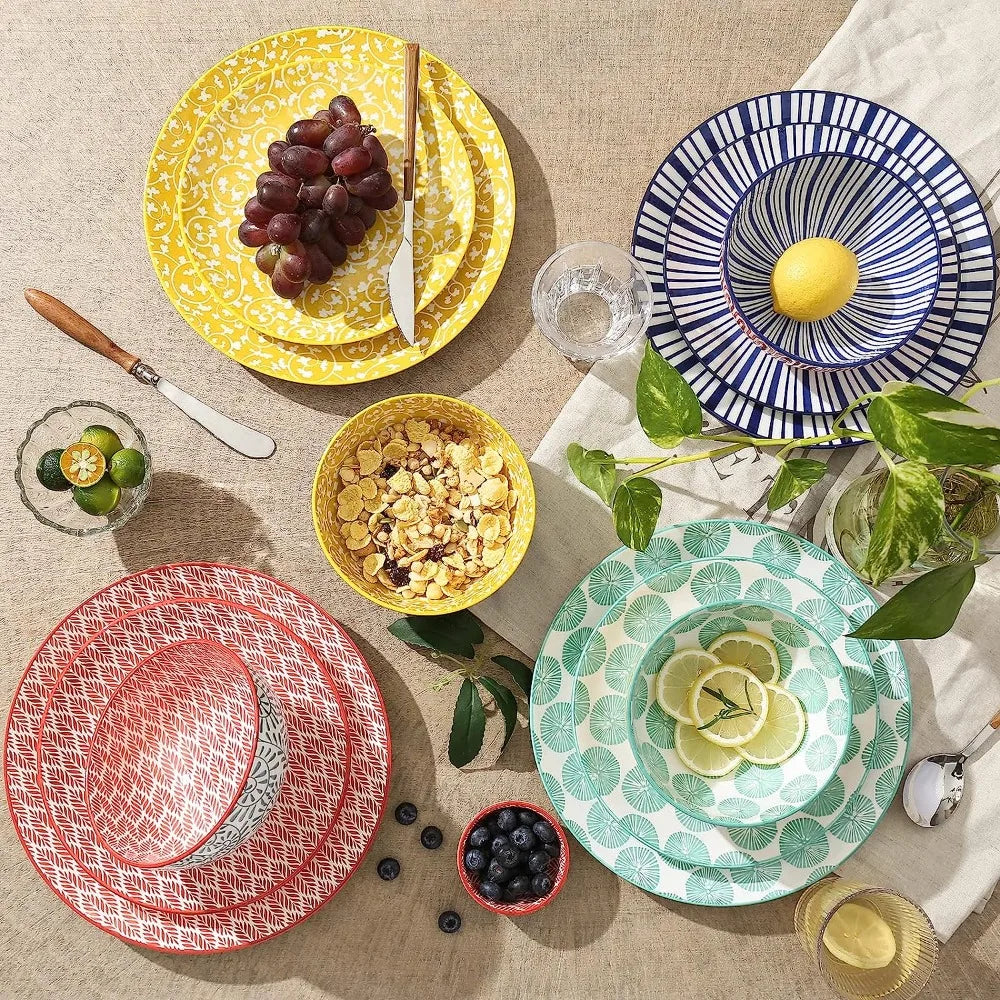 Ceramic 12-Pieces Dinnerware Sets,