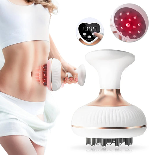 Electric Meridian Brush Gua Sha Body Massager EMS Microcurrent Hot Compress Scraping Lymphatic Drainage Machine Fat Burner