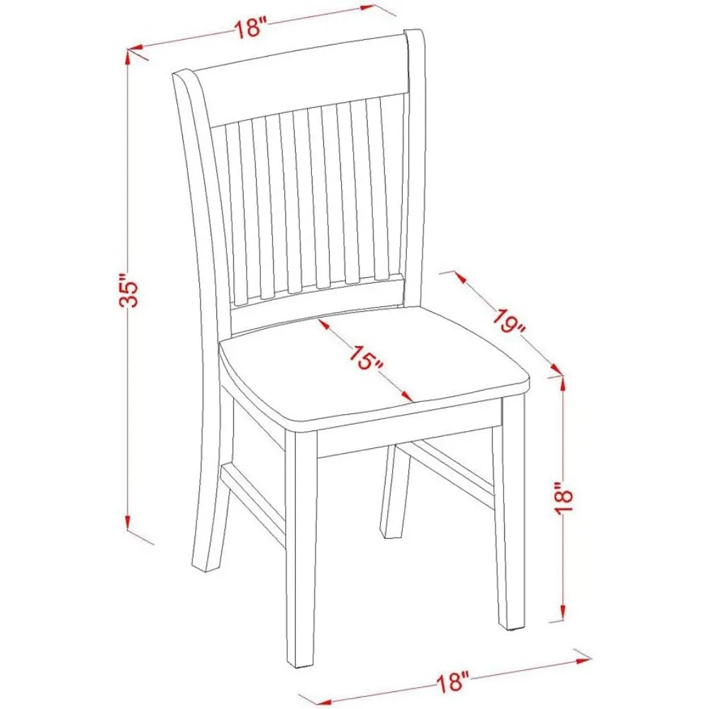 Dining Room Furniture Set Consist of an Oval Kitchen Table with Butterfly Leaf and 6 Dining Chairs