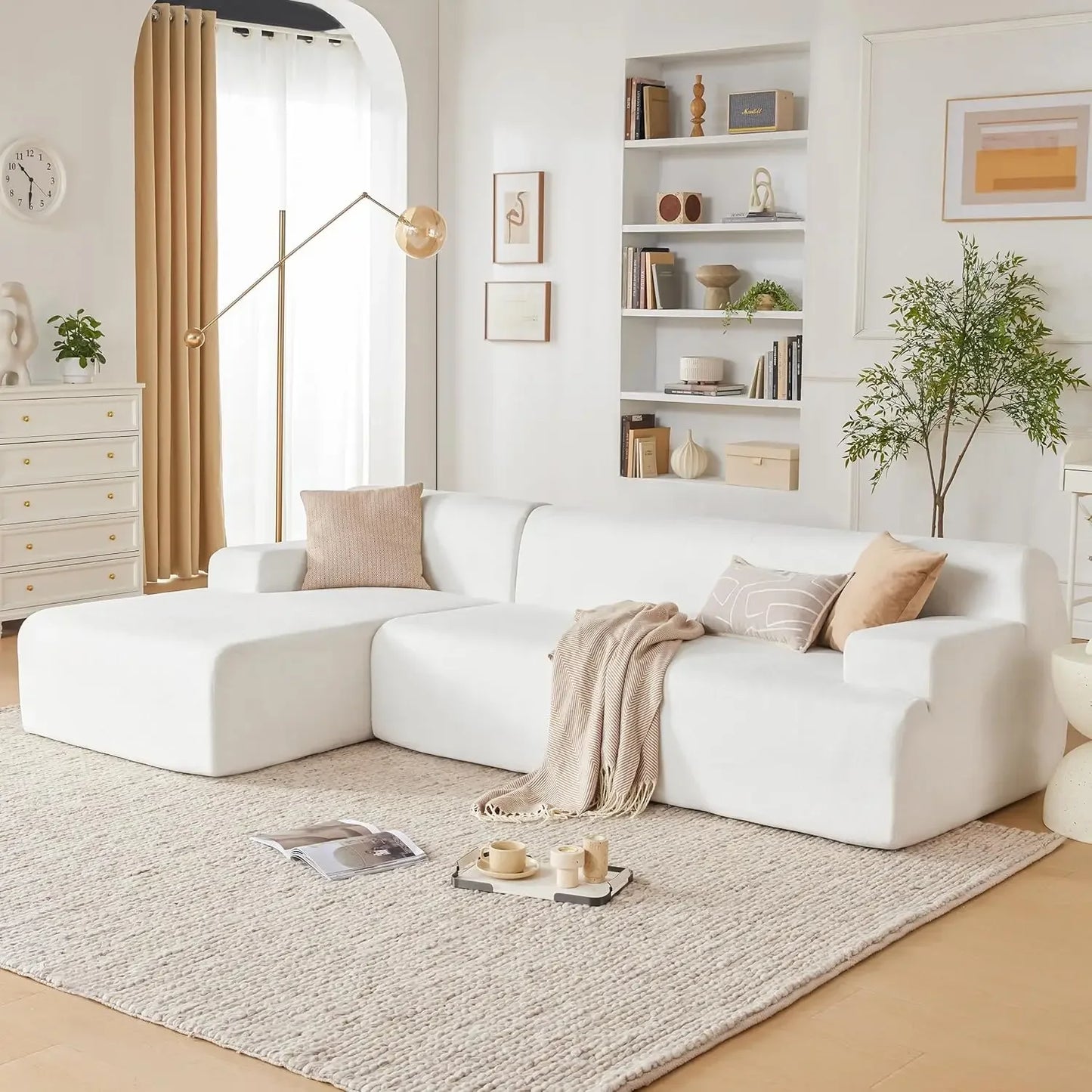 Modular Sectional Sofa, Modern Couch Sponge Sectional Sofa Couch for Living Room-Shape Couches for Living Room