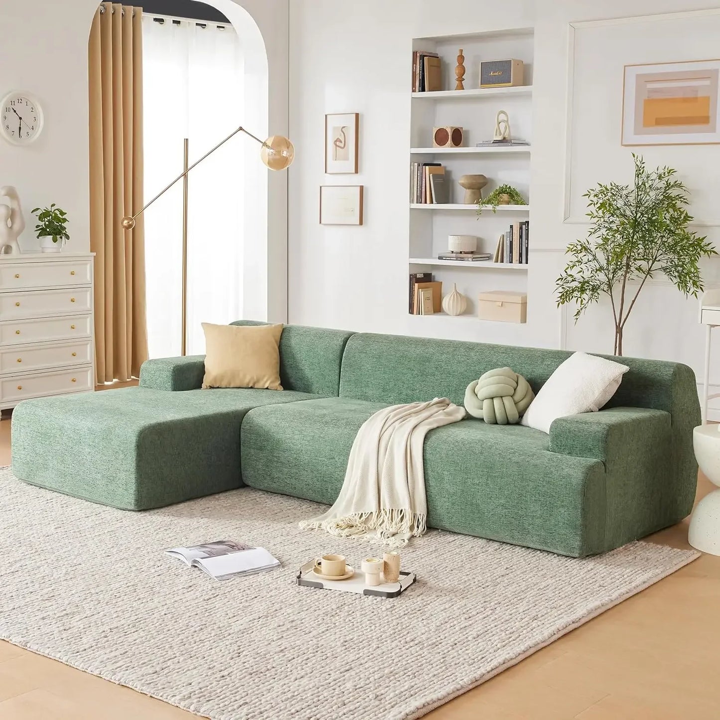 Modular Sectional Sofa, Modern Couch Sponge Sectional Sofa Couch for Living Room-Shape Couches for Living Room