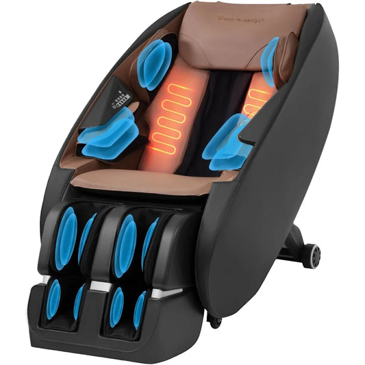 Shiatsu Massage Chairs Full Body and Recliner Zero Gravity Massage Chair Electric with Built-in Heart Foot Roller Air Massage