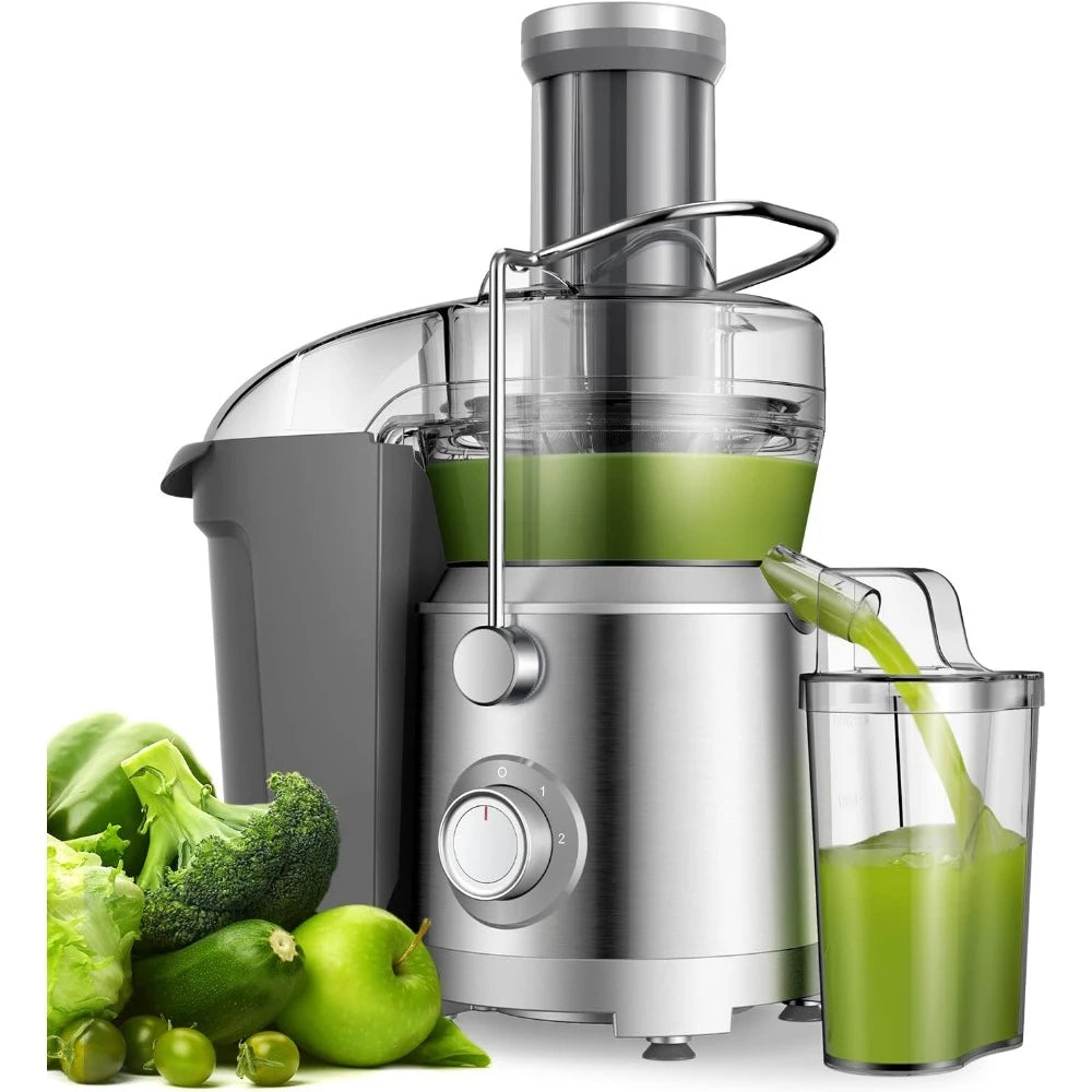 Juicer Machines Plus with Larger 3.2” Feed Chute, Titanium Enhanced Cut Disc Centrifugal Juice Extractor