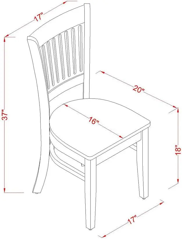 Kitchen Table & Chairs Set Consist of an Oval Dining Room Table with Butterfly Leaf