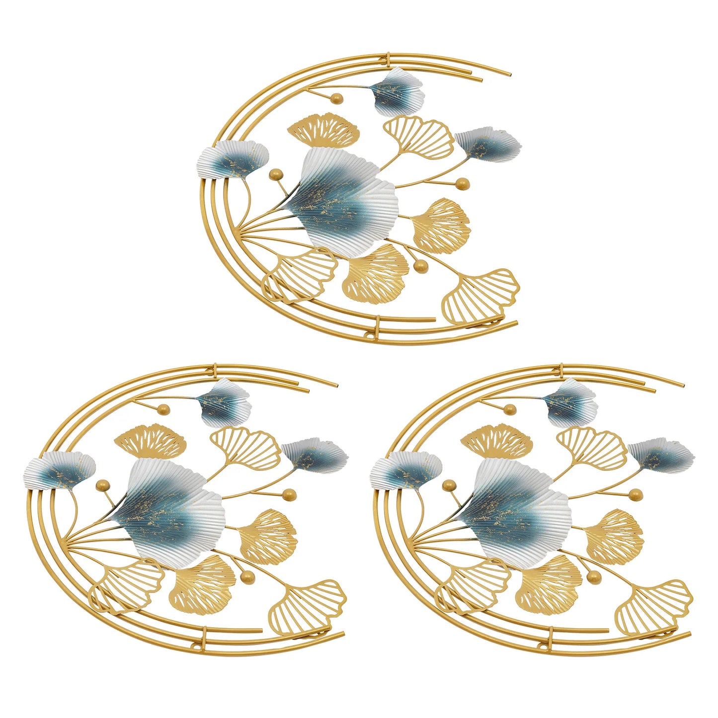 Rust-Proof Wall Art Decor Simple Installation Decorative Wall Sculpture Easy to Clean for Living Rooms/Bedrooms/Kitchens