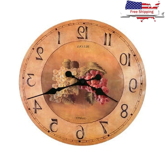 Quartz Movement Wall Clock Large Arabic Numerals Decorative Timepiece Home Office