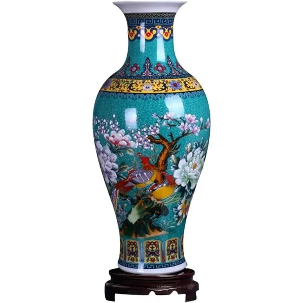 Vase Large Fishtail Ceramic Floor Vase Home Decorations Decor Garden Free Shipping