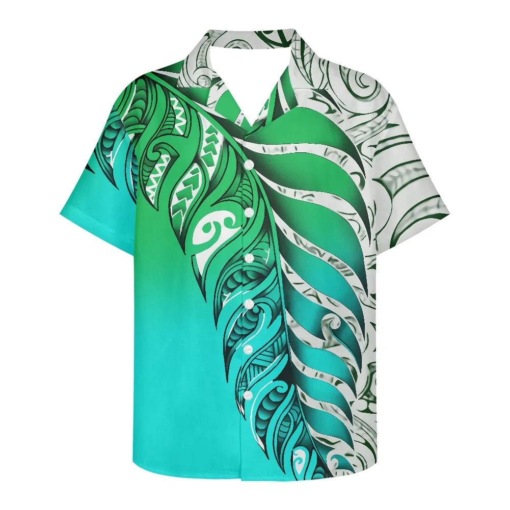 Factory Price Personality Red-black Party Off Shoulder Dress Custom Polynesian Tribal Tattoo Pattern Large Size 4XL Sexy Dress